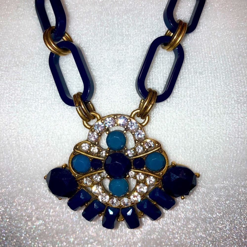 Navy Blue Necklace